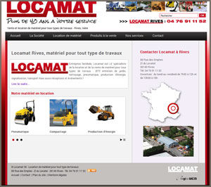 locamat 38, location matériels de travaux : BTP, terrassement, production d'énergie